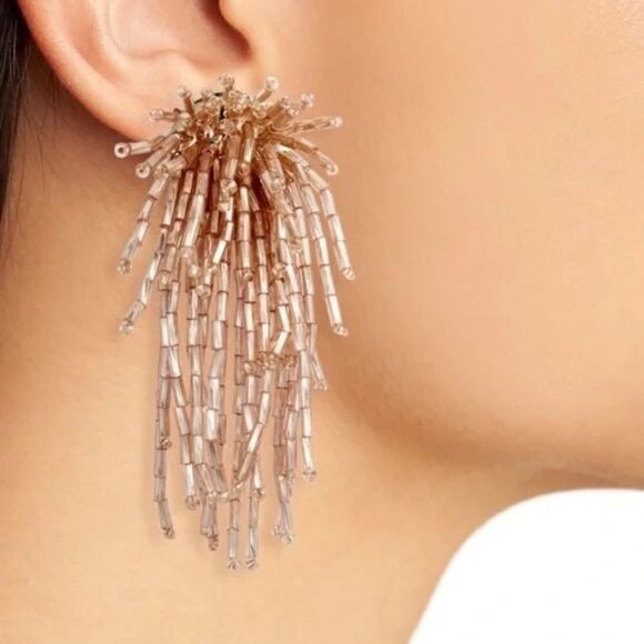 Stella & Dot Champagne Firework Earrings - Picture 5 of 8